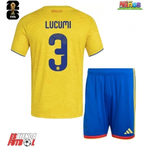 Colombia Jhon Lucumi #3 Primera Equipación Niños Mundial 2026 Manga Corta (+ Pantalones cortos)